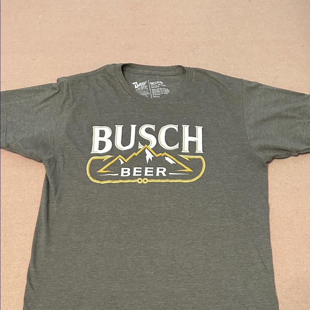 Busch Beer Gray Short Sleeve Men's Tee